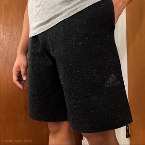 ADIDAS White Speckled Shorts